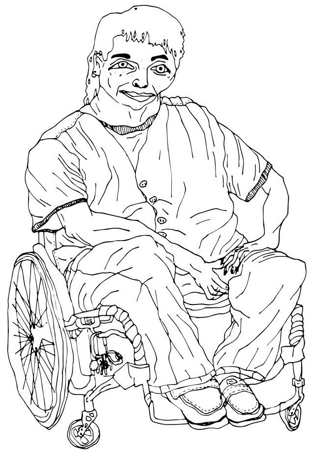 Person in wheel chair